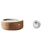 Intex 28428Ex - SPA Hinchable Burbujas 6 Personas, 1098 litros + 28503 - Lámpara...