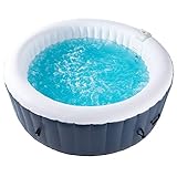 CO-Z SPA Hinchable Portátil para 6 Personas 2,1 x 2,1 m SPA Inflable Redondo de 1000L con...