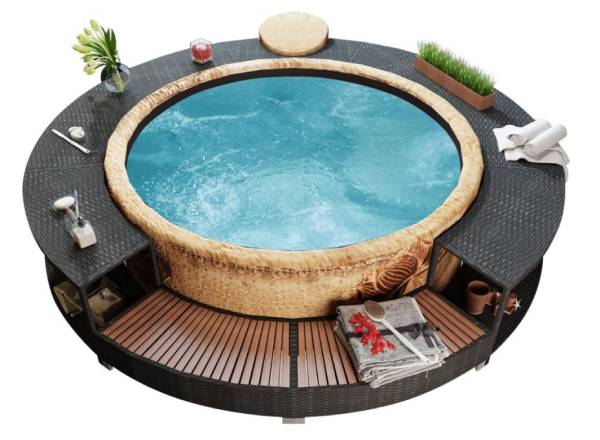 como decorar un jacuzzi en casa