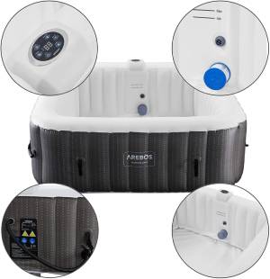 Asi es el Arebos Spa Hinchable Whirlpool